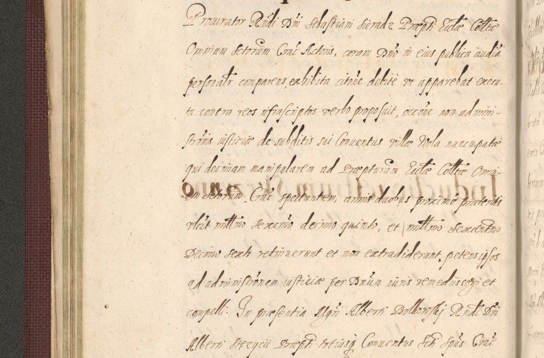 Zdjęcie nr 112 dla obiektu archiwalnego: Acta actorum causarum obligationum institutionum, decretorum, constitutionum, quietonum, resignonum, cessionum, accaeterarum, obseruonum tam iudicialium quam extraiudicialium coram Admondo Reverendo Domino Joanne Zerzynski Canonico, Vicario in Spiritualibus et Officiali generali Cracoviensis Iudice deputati per Illustrissimum ac Reverendissimum Dominum Martinum Szyszkowski Dei et Apostolice Sedis gratia Episcopum Cracoviensis ad Annum Domini Millesimum Sexcentesimum Decimum Septimum Indicatione quindecima Pontificus SS. D. N. D. Pauli Divina providentia Papae V. foeliciter moderni anno ipsus duodecimo continuantur