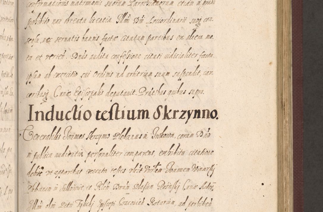 Zdjęcie nr 111 dla obiektu archiwalnego: Acta actorum causarum obligationum institutionum, decretorum, constitutionum, quietonum, resignonum, cessionum, accaeterarum, obseruonum tam iudicialium quam extraiudicialium coram Admondo Reverendo Domino Joanne Zerzynski Canonico, Vicario in Spiritualibus et Officiali generali Cracoviensis Iudice deputati per Illustrissimum ac Reverendissimum Dominum Martinum Szyszkowski Dei et Apostolice Sedis gratia Episcopum Cracoviensis ad Annum Domini Millesimum Sexcentesimum Decimum Septimum Indicatione quindecima Pontificus SS. D. N. D. Pauli Divina providentia Papae V. foeliciter moderni anno ipsus duodecimo continuantur