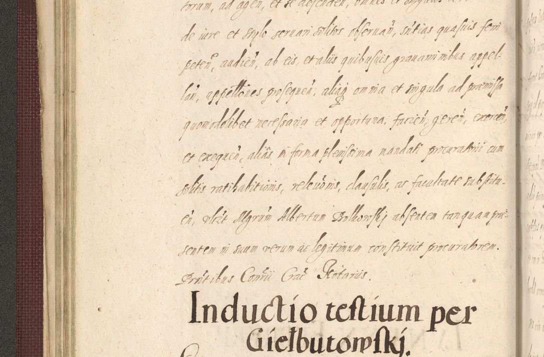Zdjęcie nr 102 dla obiektu archiwalnego: Acta actorum causarum obligationum institutionum, decretorum, constitutionum, quietonum, resignonum, cessionum, accaeterarum, obseruonum tam iudicialium quam extraiudicialium coram Admondo Reverendo Domino Joanne Zerzynski Canonico, Vicario in Spiritualibus et Officiali generali Cracoviensis Iudice deputati per Illustrissimum ac Reverendissimum Dominum Martinum Szyszkowski Dei et Apostolice Sedis gratia Episcopum Cracoviensis ad Annum Domini Millesimum Sexcentesimum Decimum Septimum Indicatione quindecima Pontificus SS. D. N. D. Pauli Divina providentia Papae V. foeliciter moderni anno ipsus duodecimo continuantur