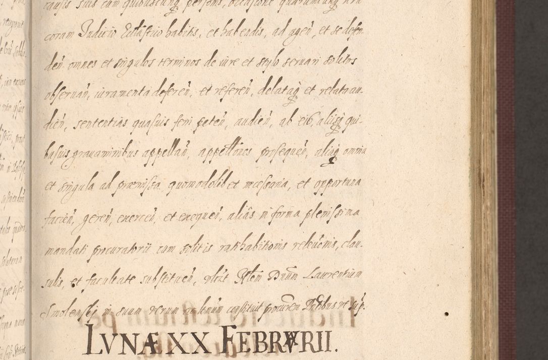 Zdjęcie nr 101 dla obiektu archiwalnego: Acta actorum causarum obligationum institutionum, decretorum, constitutionum, quietonum, resignonum, cessionum, accaeterarum, obseruonum tam iudicialium quam extraiudicialium coram Admondo Reverendo Domino Joanne Zerzynski Canonico, Vicario in Spiritualibus et Officiali generali Cracoviensis Iudice deputati per Illustrissimum ac Reverendissimum Dominum Martinum Szyszkowski Dei et Apostolice Sedis gratia Episcopum Cracoviensis ad Annum Domini Millesimum Sexcentesimum Decimum Septimum Indicatione quindecima Pontificus SS. D. N. D. Pauli Divina providentia Papae V. foeliciter moderni anno ipsus duodecimo continuantur