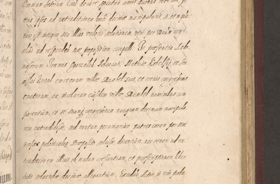 Zdjęcie nr 95 dla obiektu archiwalnego: Acta actorum causarum obligationum institutionum, decretorum, constitutionum, quietonum, resignonum, cessionum, accaeterarum, obseruonum tam iudicialium quam extraiudicialium coram Admondo Reverendo Domino Joanne Zerzynski Canonico, Vicario in Spiritualibus et Officiali generali Cracoviensis Iudice deputati per Illustrissimum ac Reverendissimum Dominum Martinum Szyszkowski Dei et Apostolice Sedis gratia Episcopum Cracoviensis ad Annum Domini Millesimum Sexcentesimum Decimum Septimum Indicatione quindecima Pontificus SS. D. N. D. Pauli Divina providentia Papae V. foeliciter moderni anno ipsus duodecimo continuantur