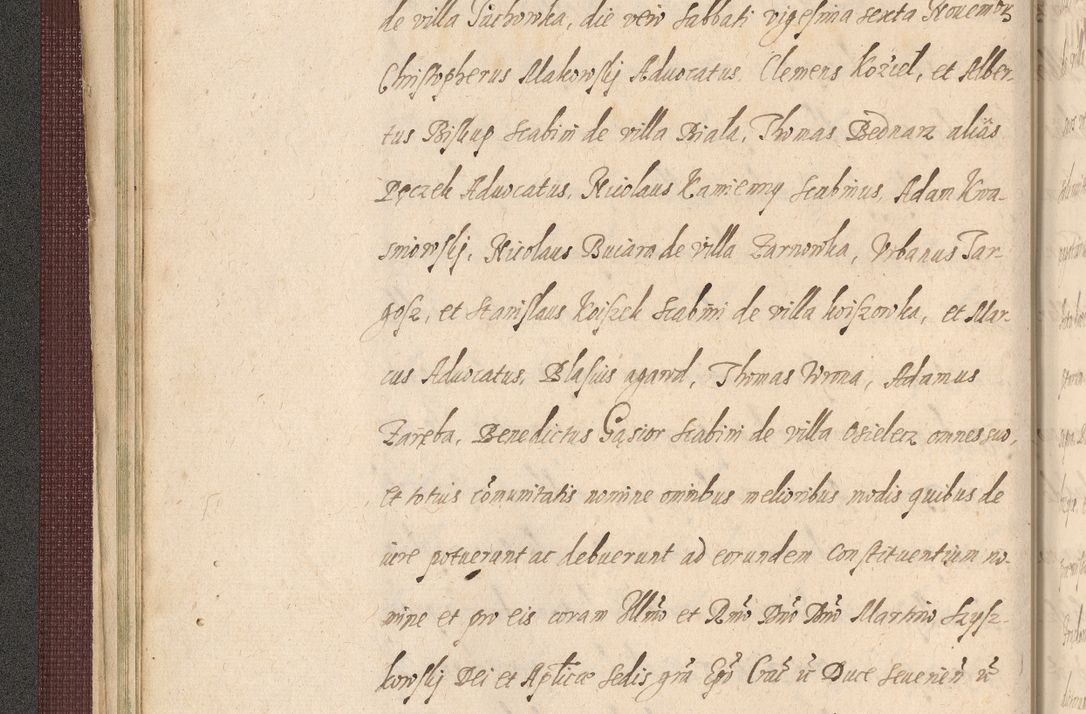 Zdjęcie nr 88 dla obiektu archiwalnego: Acta actorum causarum obligationum institutionum, decretorum, constitutionum, quietonum, resignonum, cessionum, accaeterarum, obseruonum tam iudicialium quam extraiudicialium coram Admondo Reverendo Domino Joanne Zerzynski Canonico, Vicario in Spiritualibus et Officiali generali Cracoviensis Iudice deputati per Illustrissimum ac Reverendissimum Dominum Martinum Szyszkowski Dei et Apostolice Sedis gratia Episcopum Cracoviensis ad Annum Domini Millesimum Sexcentesimum Decimum Septimum Indicatione quindecima Pontificus SS. D. N. D. Pauli Divina providentia Papae V. foeliciter moderni anno ipsus duodecimo continuantur