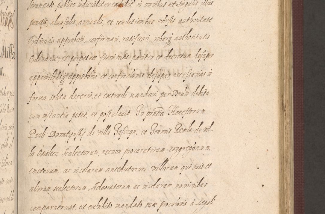 Zdjęcie nr 81 dla obiektu archiwalnego: Acta actorum causarum obligationum institutionum, decretorum, constitutionum, quietonum, resignonum, cessionum, accaeterarum, obseruonum tam iudicialium quam extraiudicialium coram Admondo Reverendo Domino Joanne Zerzynski Canonico, Vicario in Spiritualibus et Officiali generali Cracoviensis Iudice deputati per Illustrissimum ac Reverendissimum Dominum Martinum Szyszkowski Dei et Apostolice Sedis gratia Episcopum Cracoviensis ad Annum Domini Millesimum Sexcentesimum Decimum Septimum Indicatione quindecima Pontificus SS. D. N. D. Pauli Divina providentia Papae V. foeliciter moderni anno ipsus duodecimo continuantur