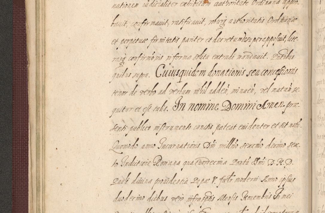 Zdjęcie nr 82 dla obiektu archiwalnego: Acta actorum causarum obligationum institutionum, decretorum, constitutionum, quietonum, resignonum, cessionum, accaeterarum, obseruonum tam iudicialium quam extraiudicialium coram Admondo Reverendo Domino Joanne Zerzynski Canonico, Vicario in Spiritualibus et Officiali generali Cracoviensis Iudice deputati per Illustrissimum ac Reverendissimum Dominum Martinum Szyszkowski Dei et Apostolice Sedis gratia Episcopum Cracoviensis ad Annum Domini Millesimum Sexcentesimum Decimum Septimum Indicatione quindecima Pontificus SS. D. N. D. Pauli Divina providentia Papae V. foeliciter moderni anno ipsus duodecimo continuantur