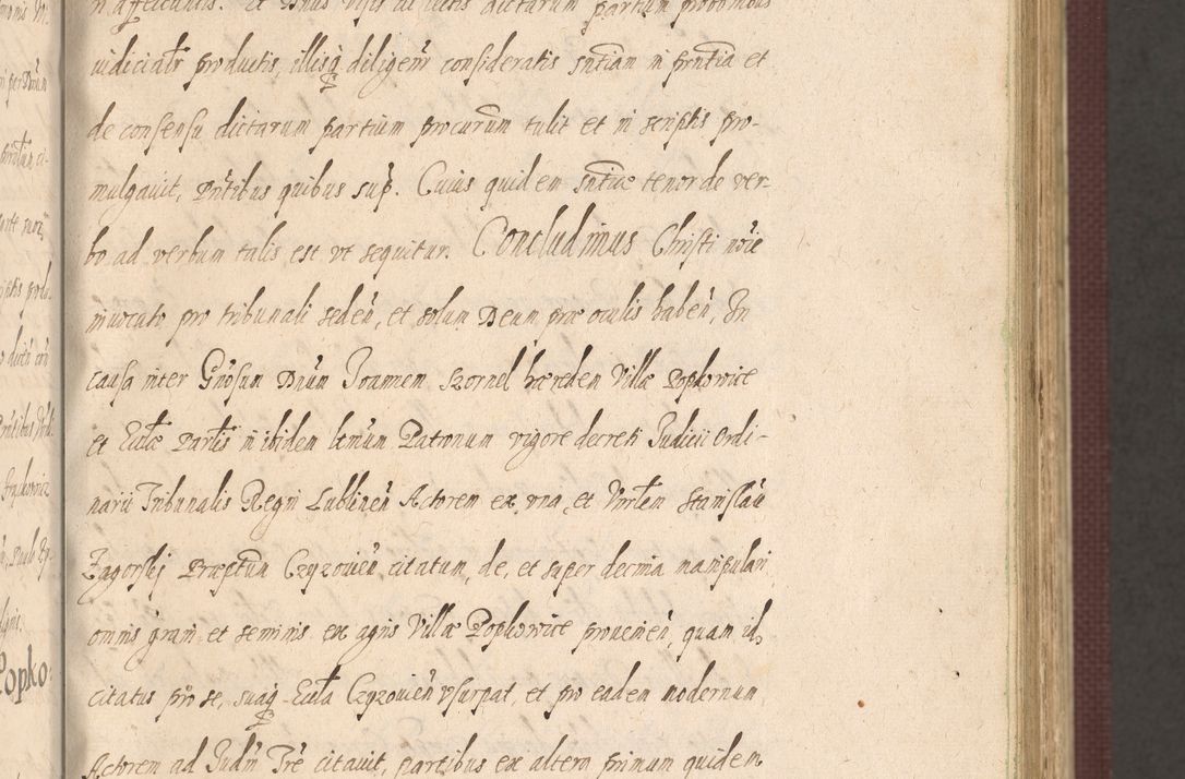 Zdjęcie nr 75 dla obiektu archiwalnego: Acta actorum causarum obligationum institutionum, decretorum, constitutionum, quietonum, resignonum, cessionum, accaeterarum, obseruonum tam iudicialium quam extraiudicialium coram Admondo Reverendo Domino Joanne Zerzynski Canonico, Vicario in Spiritualibus et Officiali generali Cracoviensis Iudice deputati per Illustrissimum ac Reverendissimum Dominum Martinum Szyszkowski Dei et Apostolice Sedis gratia Episcopum Cracoviensis ad Annum Domini Millesimum Sexcentesimum Decimum Septimum Indicatione quindecima Pontificus SS. D. N. D. Pauli Divina providentia Papae V. foeliciter moderni anno ipsus duodecimo continuantur