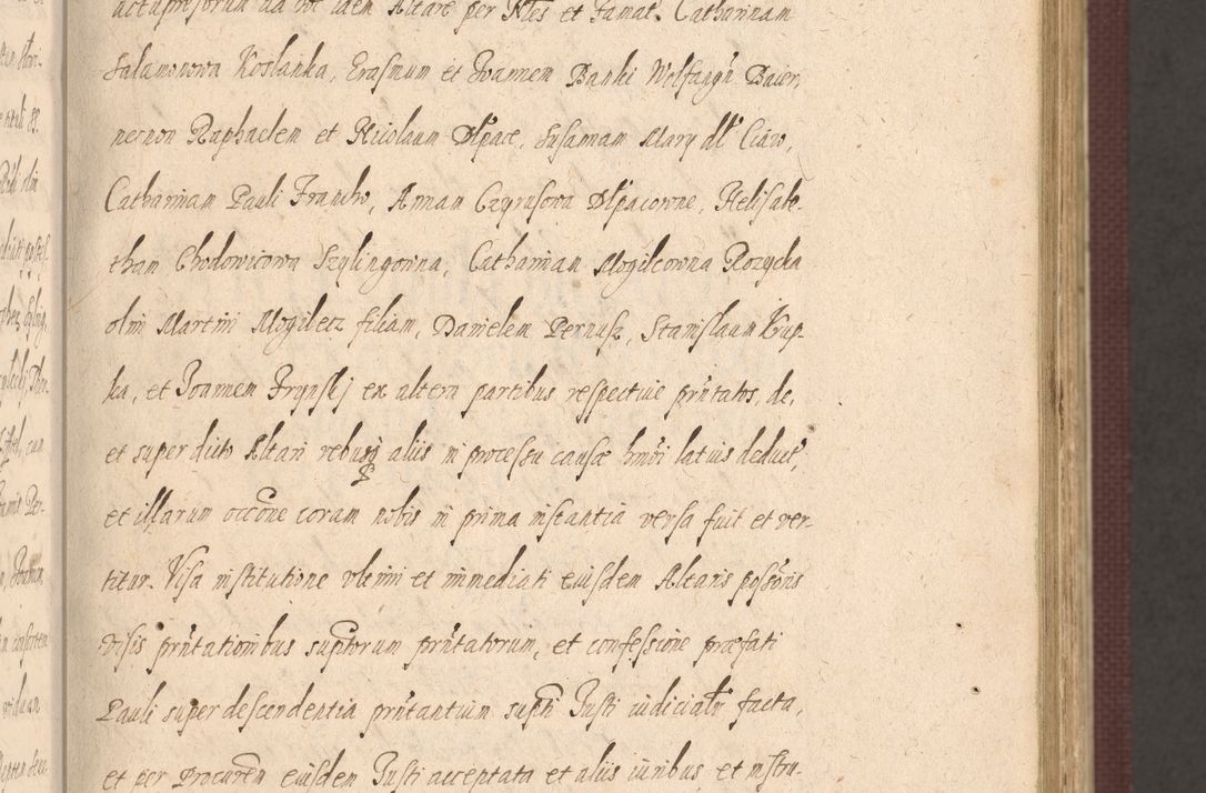 Zdjęcie nr 69 dla obiektu archiwalnego: Acta actorum causarum obligationum institutionum, decretorum, constitutionum, quietonum, resignonum, cessionum, accaeterarum, obseruonum tam iudicialium quam extraiudicialium coram Admondo Reverendo Domino Joanne Zerzynski Canonico, Vicario in Spiritualibus et Officiali generali Cracoviensis Iudice deputati per Illustrissimum ac Reverendissimum Dominum Martinum Szyszkowski Dei et Apostolice Sedis gratia Episcopum Cracoviensis ad Annum Domini Millesimum Sexcentesimum Decimum Septimum Indicatione quindecima Pontificus SS. D. N. D. Pauli Divina providentia Papae V. foeliciter moderni anno ipsus duodecimo continuantur