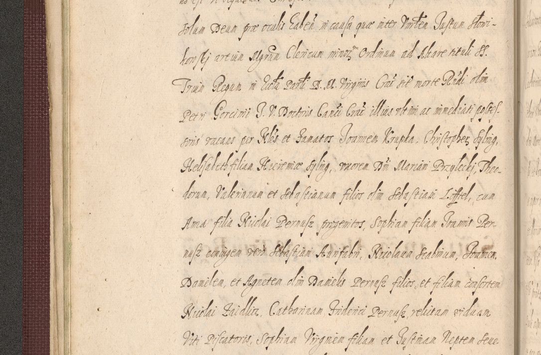 Zdjęcie nr 68 dla obiektu archiwalnego: Acta actorum causarum obligationum institutionum, decretorum, constitutionum, quietonum, resignonum, cessionum, accaeterarum, obseruonum tam iudicialium quam extraiudicialium coram Admondo Reverendo Domino Joanne Zerzynski Canonico, Vicario in Spiritualibus et Officiali generali Cracoviensis Iudice deputati per Illustrissimum ac Reverendissimum Dominum Martinum Szyszkowski Dei et Apostolice Sedis gratia Episcopum Cracoviensis ad Annum Domini Millesimum Sexcentesimum Decimum Septimum Indicatione quindecima Pontificus SS. D. N. D. Pauli Divina providentia Papae V. foeliciter moderni anno ipsus duodecimo continuantur