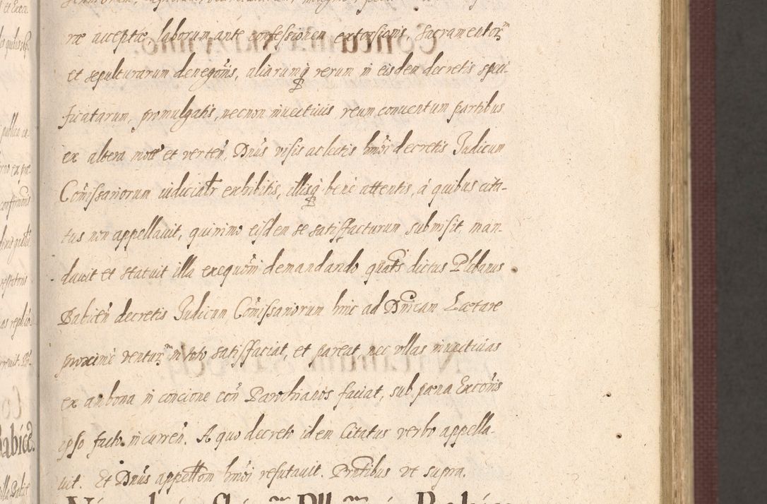 Zdjęcie nr 65 dla obiektu archiwalnego: Acta actorum causarum obligationum institutionum, decretorum, constitutionum, quietonum, resignonum, cessionum, accaeterarum, obseruonum tam iudicialium quam extraiudicialium coram Admondo Reverendo Domino Joanne Zerzynski Canonico, Vicario in Spiritualibus et Officiali generali Cracoviensis Iudice deputati per Illustrissimum ac Reverendissimum Dominum Martinum Szyszkowski Dei et Apostolice Sedis gratia Episcopum Cracoviensis ad Annum Domini Millesimum Sexcentesimum Decimum Septimum Indicatione quindecima Pontificus SS. D. N. D. Pauli Divina providentia Papae V. foeliciter moderni anno ipsus duodecimo continuantur