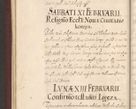 Zdjęcie nr 62 dla obiektu archiwalnego: Acta actorum causarum obligationum institutionum, decretorum, constitutionum, quietonum, resignonum, cessionum, accaeterarum, obseruonum tam iudicialium quam extraiudicialium coram Admondo Reverendo Domino Joanne Zerzynski Canonico, Vicario in Spiritualibus et Officiali generali Cracoviensis Iudice deputati per Illustrissimum ac Reverendissimum Dominum Martinum Szyszkowski Dei et Apostolice Sedis gratia Episcopum Cracoviensis ad Annum Domini Millesimum Sexcentesimum Decimum Septimum Indicatione quindecima Pontificus SS. D. N. D. Pauli Divina providentia Papae V. foeliciter moderni anno ipsus duodecimo continuantur