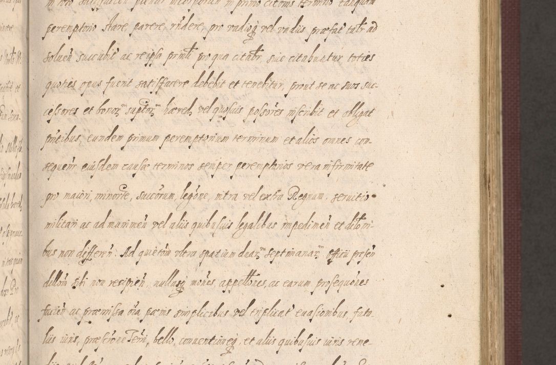 Zdjęcie nr 59 dla obiektu archiwalnego: Acta actorum causarum obligationum institutionum, decretorum, constitutionum, quietonum, resignonum, cessionum, accaeterarum, obseruonum tam iudicialium quam extraiudicialium coram Admondo Reverendo Domino Joanne Zerzynski Canonico, Vicario in Spiritualibus et Officiali generali Cracoviensis Iudice deputati per Illustrissimum ac Reverendissimum Dominum Martinum Szyszkowski Dei et Apostolice Sedis gratia Episcopum Cracoviensis ad Annum Domini Millesimum Sexcentesimum Decimum Septimum Indicatione quindecima Pontificus SS. D. N. D. Pauli Divina providentia Papae V. foeliciter moderni anno ipsus duodecimo continuantur
