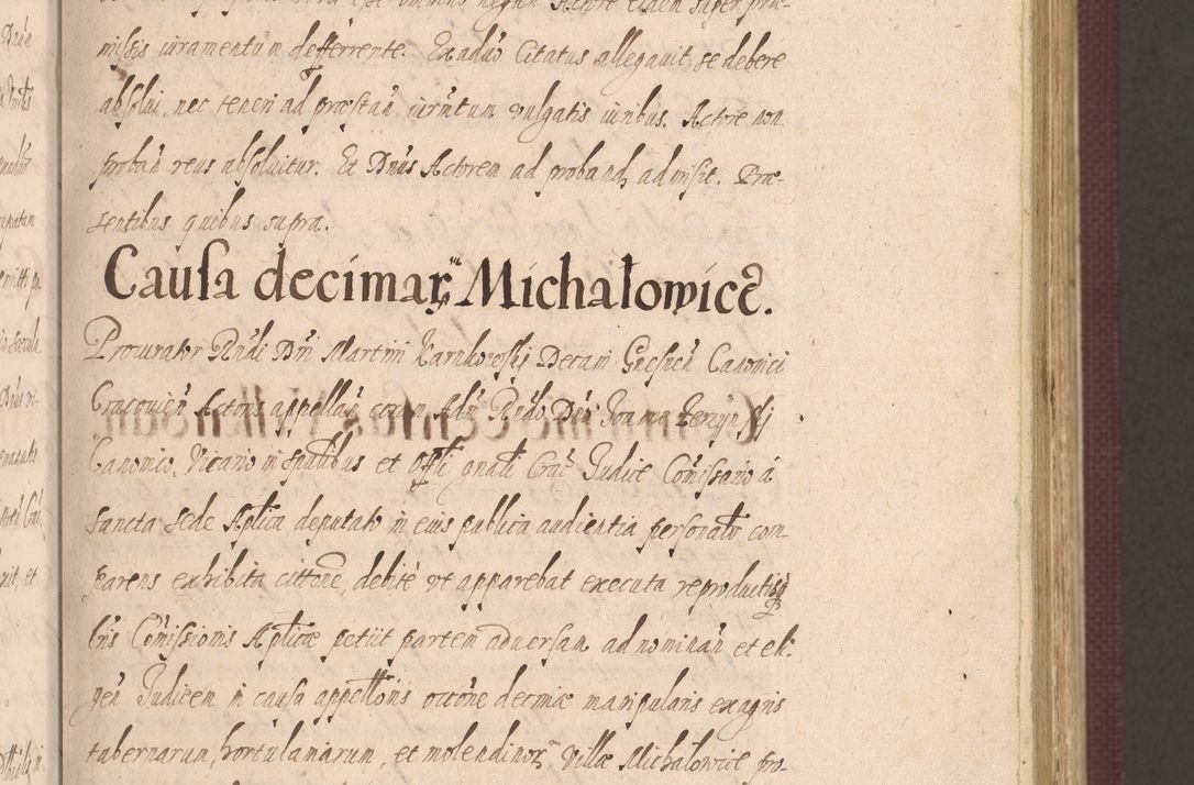 Zdjęcie nr 51 dla obiektu archiwalnego: Acta actorum causarum obligationum institutionum, decretorum, constitutionum, quietonum, resignonum, cessionum, accaeterarum, obseruonum tam iudicialium quam extraiudicialium coram Admondo Reverendo Domino Joanne Zerzynski Canonico, Vicario in Spiritualibus et Officiali generali Cracoviensis Iudice deputati per Illustrissimum ac Reverendissimum Dominum Martinum Szyszkowski Dei et Apostolice Sedis gratia Episcopum Cracoviensis ad Annum Domini Millesimum Sexcentesimum Decimum Septimum Indicatione quindecima Pontificus SS. D. N. D. Pauli Divina providentia Papae V. foeliciter moderni anno ipsus duodecimo continuantur