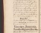Zdjęcie nr 46 dla obiektu archiwalnego: Acta actorum causarum obligationum institutionum, decretorum, constitutionum, quietonum, resignonum, cessionum, accaeterarum, obseruonum tam iudicialium quam extraiudicialium coram Admondo Reverendo Domino Joanne Zerzynski Canonico, Vicario in Spiritualibus et Officiali generali Cracoviensis Iudice deputati per Illustrissimum ac Reverendissimum Dominum Martinum Szyszkowski Dei et Apostolice Sedis gratia Episcopum Cracoviensis ad Annum Domini Millesimum Sexcentesimum Decimum Septimum Indicatione quindecima Pontificus SS. D. N. D. Pauli Divina providentia Papae V. foeliciter moderni anno ipsus duodecimo continuantur