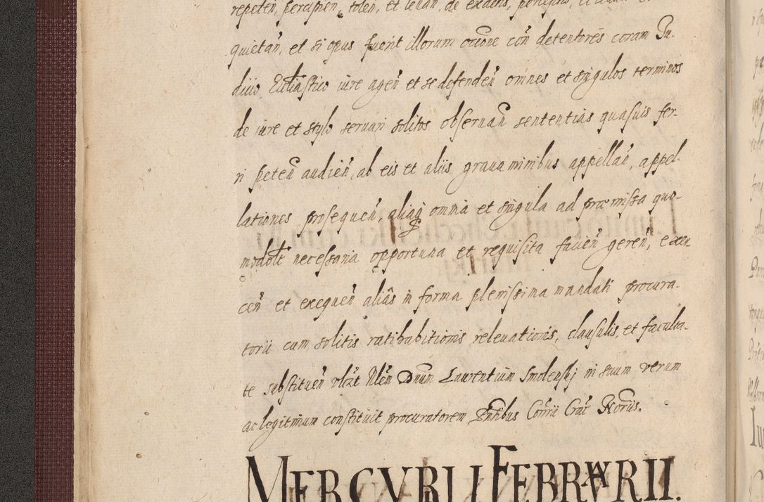 Zdjęcie nr 42 dla obiektu archiwalnego: Acta actorum causarum obligationum institutionum, decretorum, constitutionum, quietonum, resignonum, cessionum, accaeterarum, obseruonum tam iudicialium quam extraiudicialium coram Admondo Reverendo Domino Joanne Zerzynski Canonico, Vicario in Spiritualibus et Officiali generali Cracoviensis Iudice deputati per Illustrissimum ac Reverendissimum Dominum Martinum Szyszkowski Dei et Apostolice Sedis gratia Episcopum Cracoviensis ad Annum Domini Millesimum Sexcentesimum Decimum Septimum Indicatione quindecima Pontificus SS. D. N. D. Pauli Divina providentia Papae V. foeliciter moderni anno ipsus duodecimo continuantur