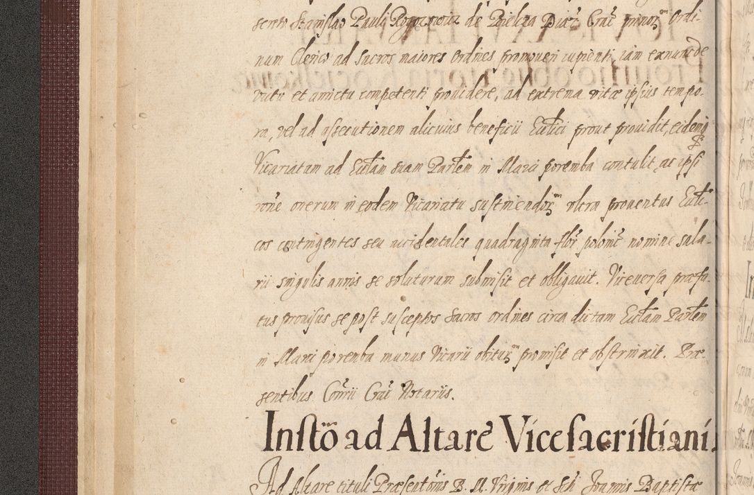 Zdjęcie nr 26 dla obiektu archiwalnego: Acta actorum causarum obligationum institutionum, decretorum, constitutionum, quietonum, resignonum, cessionum, accaeterarum, obseruonum tam iudicialium quam extraiudicialium coram Admondo Reverendo Domino Joanne Zerzynski Canonico, Vicario in Spiritualibus et Officiali generali Cracoviensis Iudice deputati per Illustrissimum ac Reverendissimum Dominum Martinum Szyszkowski Dei et Apostolice Sedis gratia Episcopum Cracoviensis ad Annum Domini Millesimum Sexcentesimum Decimum Septimum Indicatione quindecima Pontificus SS. D. N. D. Pauli Divina providentia Papae V. foeliciter moderni anno ipsus duodecimo continuantur