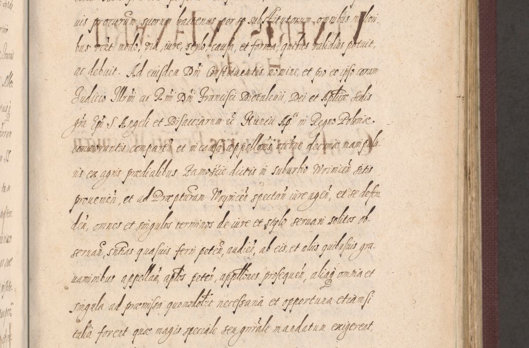 Zdjęcie nr 17 dla obiektu archiwalnego: Acta actorum causarum obligationum institutionum, decretorum, constitutionum, quietonum, resignonum, cessionum, accaeterarum, obseruonum tam iudicialium quam extraiudicialium coram Admondo Reverendo Domino Joanne Zerzynski Canonico, Vicario in Spiritualibus et Officiali generali Cracoviensis Iudice deputati per Illustrissimum ac Reverendissimum Dominum Martinum Szyszkowski Dei et Apostolice Sedis gratia Episcopum Cracoviensis ad Annum Domini Millesimum Sexcentesimum Decimum Septimum Indicatione quindecima Pontificus SS. D. N. D. Pauli Divina providentia Papae V. foeliciter moderni anno ipsus duodecimo continuantur