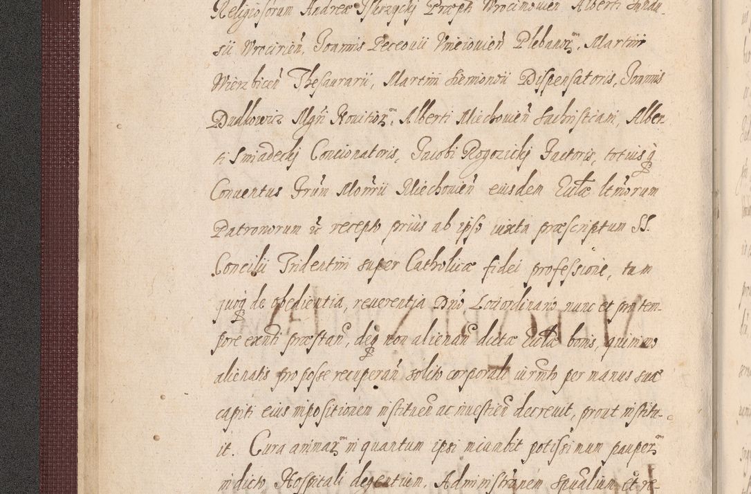 Zdjęcie nr 16 dla obiektu archiwalnego: Acta actorum causarum obligationum institutionum, decretorum, constitutionum, quietonum, resignonum, cessionum, accaeterarum, obseruonum tam iudicialium quam extraiudicialium coram Admondo Reverendo Domino Joanne Zerzynski Canonico, Vicario in Spiritualibus et Officiali generali Cracoviensis Iudice deputati per Illustrissimum ac Reverendissimum Dominum Martinum Szyszkowski Dei et Apostolice Sedis gratia Episcopum Cracoviensis ad Annum Domini Millesimum Sexcentesimum Decimum Septimum Indicatione quindecima Pontificus SS. D. N. D. Pauli Divina providentia Papae V. foeliciter moderni anno ipsus duodecimo continuantur