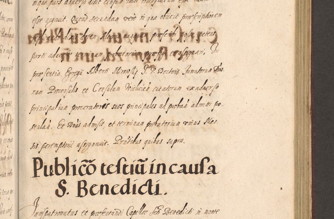 Zdjęcie nr 209 dla obiektu archiwalnego: Acta actorum causarum obligationum institutionum, decretorum, constitutionum, quietonum, resignonum, cessionum, accaeterarum, obseruonum tam iudicialium quam extraiudicialium coram Admondo Reverendo Domino Joanne Zerzynski Canonico, Vicario in Spiritualibus et Officiali generali Cracoviensis Iudice deputati per Illustrissimum ac Reverendissimum Dominum Martinum Szyszkowski Dei et Apostolice Sedis gratia Episcopum Cracoviensis ad Annum Domini Millesimum Sexcentesimum Decimum Septimum Indicatione quindecima Pontificus SS. D. N. D. Pauli Divina providentia Papae V. foeliciter moderni anno ipsus duodecimo continuantur