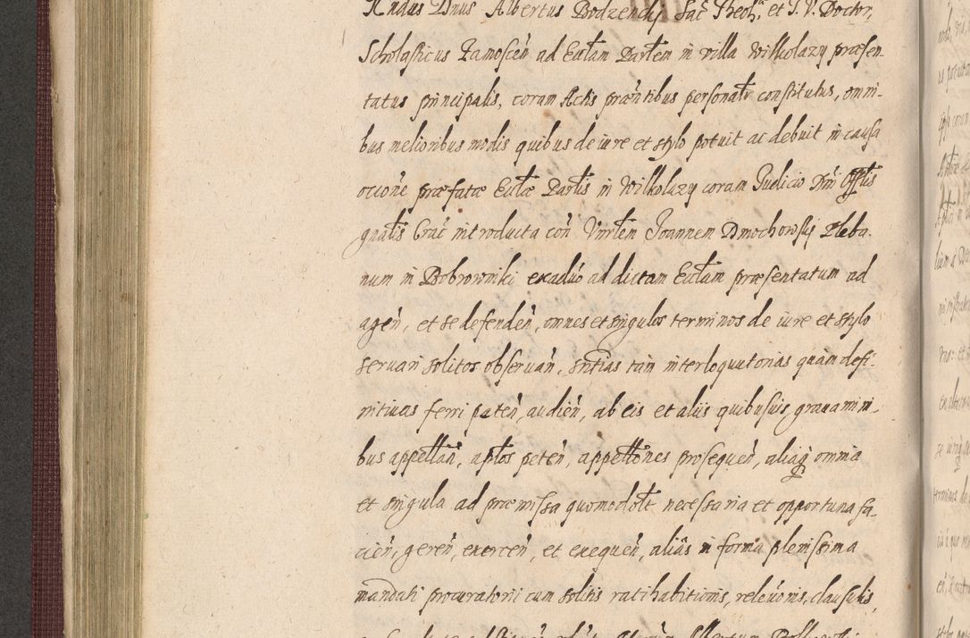 Zdjęcie nr 384 dla obiektu archiwalnego: Acta actorum causarum obligationum institutionum, decretorum, constitutionum, quietonum, resignonum, cessionum, accaeterarum, obseruonum tam iudicialium quam extraiudicialium coram Admondo Reverendo Domino Joanne Zerzynski Canonico, Vicario in Spiritualibus et Officiali generali Cracoviensis Iudice deputati per Illustrissimum ac Reverendissimum Dominum Martinum Szyszkowski Dei et Apostolice Sedis gratia Episcopum Cracoviensis ad Annum Domini Millesimum Sexcentesimum Decimum Septimum Indicatione quindecima Pontificus SS. D. N. D. Pauli Divina providentia Papae V. foeliciter moderni anno ipsus duodecimo continuantur
