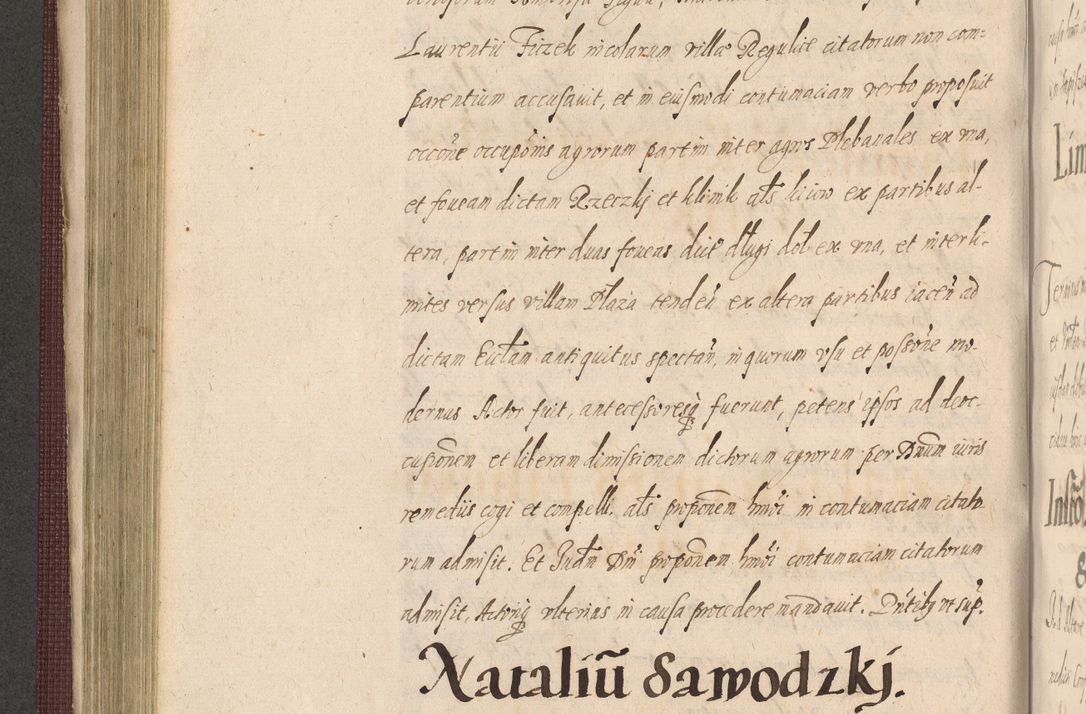Zdjęcie nr 378 dla obiektu archiwalnego: Acta actorum causarum obligationum institutionum, decretorum, constitutionum, quietonum, resignonum, cessionum, accaeterarum, obseruonum tam iudicialium quam extraiudicialium coram Admondo Reverendo Domino Joanne Zerzynski Canonico, Vicario in Spiritualibus et Officiali generali Cracoviensis Iudice deputati per Illustrissimum ac Reverendissimum Dominum Martinum Szyszkowski Dei et Apostolice Sedis gratia Episcopum Cracoviensis ad Annum Domini Millesimum Sexcentesimum Decimum Septimum Indicatione quindecima Pontificus SS. D. N. D. Pauli Divina providentia Papae V. foeliciter moderni anno ipsus duodecimo continuantur
