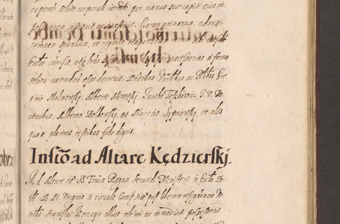 Zdjęcie nr 373 dla obiektu archiwalnego: Acta actorum causarum obligationum institutionum, decretorum, constitutionum, quietonum, resignonum, cessionum, accaeterarum, obseruonum tam iudicialium quam extraiudicialium coram Admondo Reverendo Domino Joanne Zerzynski Canonico, Vicario in Spiritualibus et Officiali generali Cracoviensis Iudice deputati per Illustrissimum ac Reverendissimum Dominum Martinum Szyszkowski Dei et Apostolice Sedis gratia Episcopum Cracoviensis ad Annum Domini Millesimum Sexcentesimum Decimum Septimum Indicatione quindecima Pontificus SS. D. N. D. Pauli Divina providentia Papae V. foeliciter moderni anno ipsus duodecimo continuantur