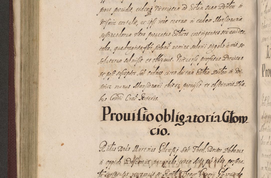 Zdjęcie nr 368 dla obiektu archiwalnego: Acta actorum causarum obligationum institutionum, decretorum, constitutionum, quietonum, resignonum, cessionum, accaeterarum, obseruonum tam iudicialium quam extraiudicialium coram Admondo Reverendo Domino Joanne Zerzynski Canonico, Vicario in Spiritualibus et Officiali generali Cracoviensis Iudice deputati per Illustrissimum ac Reverendissimum Dominum Martinum Szyszkowski Dei et Apostolice Sedis gratia Episcopum Cracoviensis ad Annum Domini Millesimum Sexcentesimum Decimum Septimum Indicatione quindecima Pontificus SS. D. N. D. Pauli Divina providentia Papae V. foeliciter moderni anno ipsus duodecimo continuantur