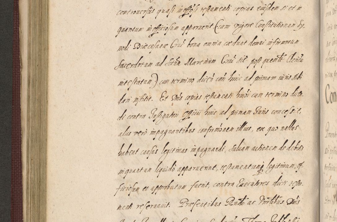 Zdjęcie nr 330 dla obiektu archiwalnego: Acta actorum causarum obligationum institutionum, decretorum, constitutionum, quietonum, resignonum, cessionum, accaeterarum, obseruonum tam iudicialium quam extraiudicialium coram Admondo Reverendo Domino Joanne Zerzynski Canonico, Vicario in Spiritualibus et Officiali generali Cracoviensis Iudice deputati per Illustrissimum ac Reverendissimum Dominum Martinum Szyszkowski Dei et Apostolice Sedis gratia Episcopum Cracoviensis ad Annum Domini Millesimum Sexcentesimum Decimum Septimum Indicatione quindecima Pontificus SS. D. N. D. Pauli Divina providentia Papae V. foeliciter moderni anno ipsus duodecimo continuantur