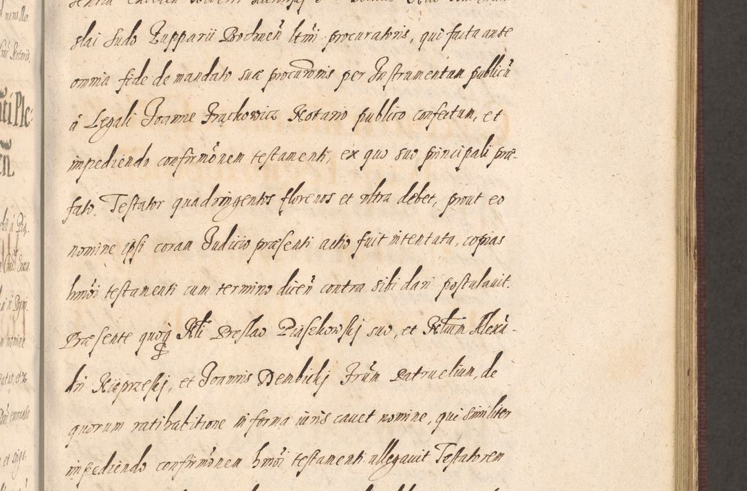 Zdjęcie nr 329 dla obiektu archiwalnego: Acta actorum causarum obligationum institutionum, decretorum, constitutionum, quietonum, resignonum, cessionum, accaeterarum, obseruonum tam iudicialium quam extraiudicialium coram Admondo Reverendo Domino Joanne Zerzynski Canonico, Vicario in Spiritualibus et Officiali generali Cracoviensis Iudice deputati per Illustrissimum ac Reverendissimum Dominum Martinum Szyszkowski Dei et Apostolice Sedis gratia Episcopum Cracoviensis ad Annum Domini Millesimum Sexcentesimum Decimum Septimum Indicatione quindecima Pontificus SS. D. N. D. Pauli Divina providentia Papae V. foeliciter moderni anno ipsus duodecimo continuantur