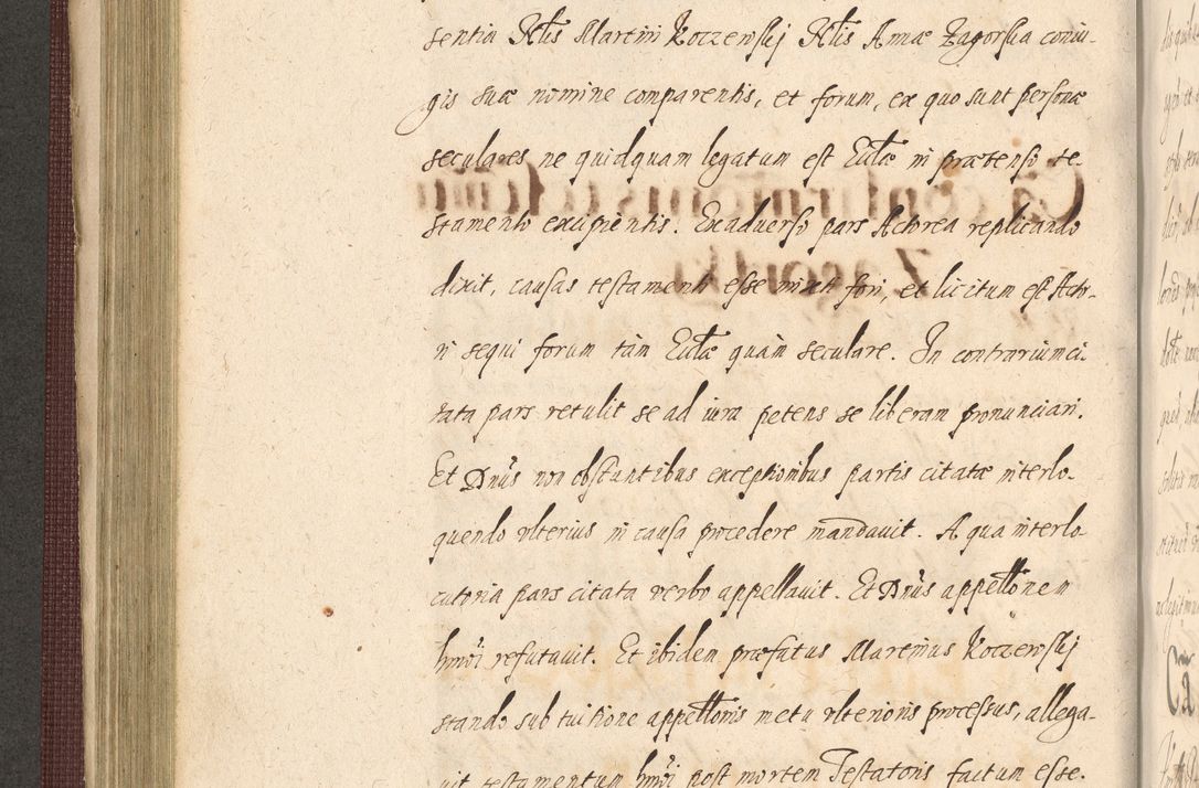 Zdjęcie nr 320 dla obiektu archiwalnego: Acta actorum causarum obligationum institutionum, decretorum, constitutionum, quietonum, resignonum, cessionum, accaeterarum, obseruonum tam iudicialium quam extraiudicialium coram Admondo Reverendo Domino Joanne Zerzynski Canonico, Vicario in Spiritualibus et Officiali generali Cracoviensis Iudice deputati per Illustrissimum ac Reverendissimum Dominum Martinum Szyszkowski Dei et Apostolice Sedis gratia Episcopum Cracoviensis ad Annum Domini Millesimum Sexcentesimum Decimum Septimum Indicatione quindecima Pontificus SS. D. N. D. Pauli Divina providentia Papae V. foeliciter moderni anno ipsus duodecimo continuantur