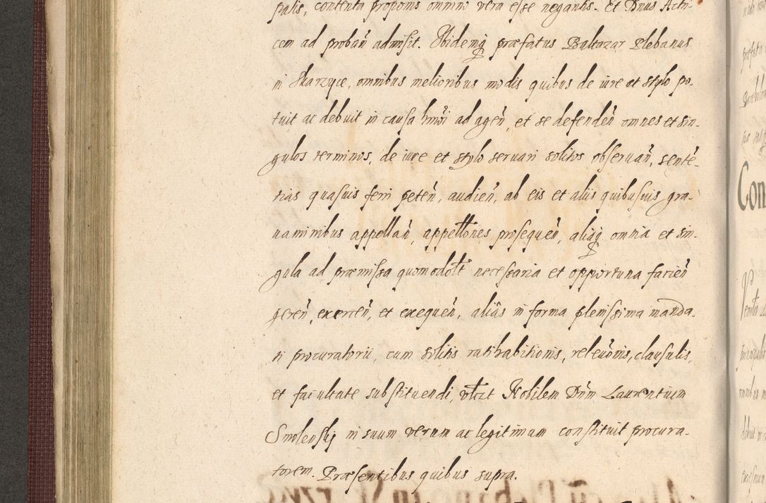 Zdjęcie nr 310 dla obiektu archiwalnego: Acta actorum causarum obligationum institutionum, decretorum, constitutionum, quietonum, resignonum, cessionum, accaeterarum, obseruonum tam iudicialium quam extraiudicialium coram Admondo Reverendo Domino Joanne Zerzynski Canonico, Vicario in Spiritualibus et Officiali generali Cracoviensis Iudice deputati per Illustrissimum ac Reverendissimum Dominum Martinum Szyszkowski Dei et Apostolice Sedis gratia Episcopum Cracoviensis ad Annum Domini Millesimum Sexcentesimum Decimum Septimum Indicatione quindecima Pontificus SS. D. N. D. Pauli Divina providentia Papae V. foeliciter moderni anno ipsus duodecimo continuantur