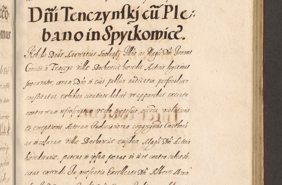 Zdjęcie nr 277 dla obiektu archiwalnego: Acta actorum causarum obligationum institutionum, decretorum, constitutionum, quietonum, resignonum, cessionum, accaeterarum, obseruonum tam iudicialium quam extraiudicialium coram Admondo Reverendo Domino Joanne Zerzynski Canonico, Vicario in Spiritualibus et Officiali generali Cracoviensis Iudice deputati per Illustrissimum ac Reverendissimum Dominum Martinum Szyszkowski Dei et Apostolice Sedis gratia Episcopum Cracoviensis ad Annum Domini Millesimum Sexcentesimum Decimum Septimum Indicatione quindecima Pontificus SS. D. N. D. Pauli Divina providentia Papae V. foeliciter moderni anno ipsus duodecimo continuantur