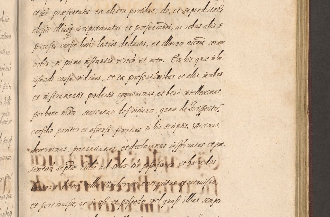 Zdjęcie nr 273 dla obiektu archiwalnego: Acta actorum causarum obligationum institutionum, decretorum, constitutionum, quietonum, resignonum, cessionum, accaeterarum, obseruonum tam iudicialium quam extraiudicialium coram Admondo Reverendo Domino Joanne Zerzynski Canonico, Vicario in Spiritualibus et Officiali generali Cracoviensis Iudice deputati per Illustrissimum ac Reverendissimum Dominum Martinum Szyszkowski Dei et Apostolice Sedis gratia Episcopum Cracoviensis ad Annum Domini Millesimum Sexcentesimum Decimum Septimum Indicatione quindecima Pontificus SS. D. N. D. Pauli Divina providentia Papae V. foeliciter moderni anno ipsus duodecimo continuantur
