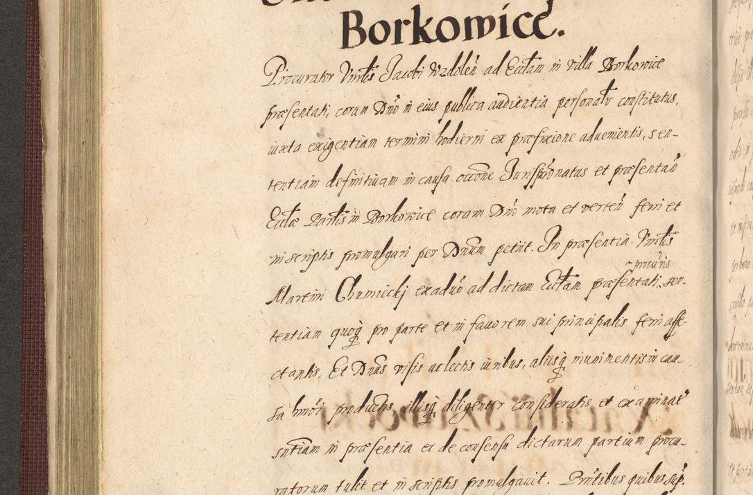 Zdjęcie nr 272 dla obiektu archiwalnego: Acta actorum causarum obligationum institutionum, decretorum, constitutionum, quietonum, resignonum, cessionum, accaeterarum, obseruonum tam iudicialium quam extraiudicialium coram Admondo Reverendo Domino Joanne Zerzynski Canonico, Vicario in Spiritualibus et Officiali generali Cracoviensis Iudice deputati per Illustrissimum ac Reverendissimum Dominum Martinum Szyszkowski Dei et Apostolice Sedis gratia Episcopum Cracoviensis ad Annum Domini Millesimum Sexcentesimum Decimum Septimum Indicatione quindecima Pontificus SS. D. N. D. Pauli Divina providentia Papae V. foeliciter moderni anno ipsus duodecimo continuantur