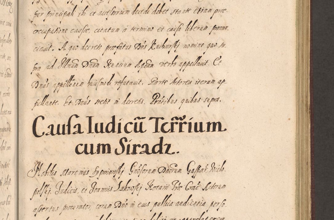 Zdjęcie nr 257 dla obiektu archiwalnego: Acta actorum causarum obligationum institutionum, decretorum, constitutionum, quietonum, resignonum, cessionum, accaeterarum, obseruonum tam iudicialium quam extraiudicialium coram Admondo Reverendo Domino Joanne Zerzynski Canonico, Vicario in Spiritualibus et Officiali generali Cracoviensis Iudice deputati per Illustrissimum ac Reverendissimum Dominum Martinum Szyszkowski Dei et Apostolice Sedis gratia Episcopum Cracoviensis ad Annum Domini Millesimum Sexcentesimum Decimum Septimum Indicatione quindecima Pontificus SS. D. N. D. Pauli Divina providentia Papae V. foeliciter moderni anno ipsus duodecimo continuantur