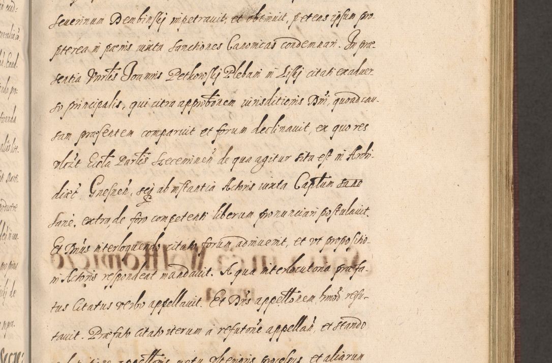 Zdjęcie nr 251 dla obiektu archiwalnego: Acta actorum causarum obligationum institutionum, decretorum, constitutionum, quietonum, resignonum, cessionum, accaeterarum, obseruonum tam iudicialium quam extraiudicialium coram Admondo Reverendo Domino Joanne Zerzynski Canonico, Vicario in Spiritualibus et Officiali generali Cracoviensis Iudice deputati per Illustrissimum ac Reverendissimum Dominum Martinum Szyszkowski Dei et Apostolice Sedis gratia Episcopum Cracoviensis ad Annum Domini Millesimum Sexcentesimum Decimum Septimum Indicatione quindecima Pontificus SS. D. N. D. Pauli Divina providentia Papae V. foeliciter moderni anno ipsus duodecimo continuantur