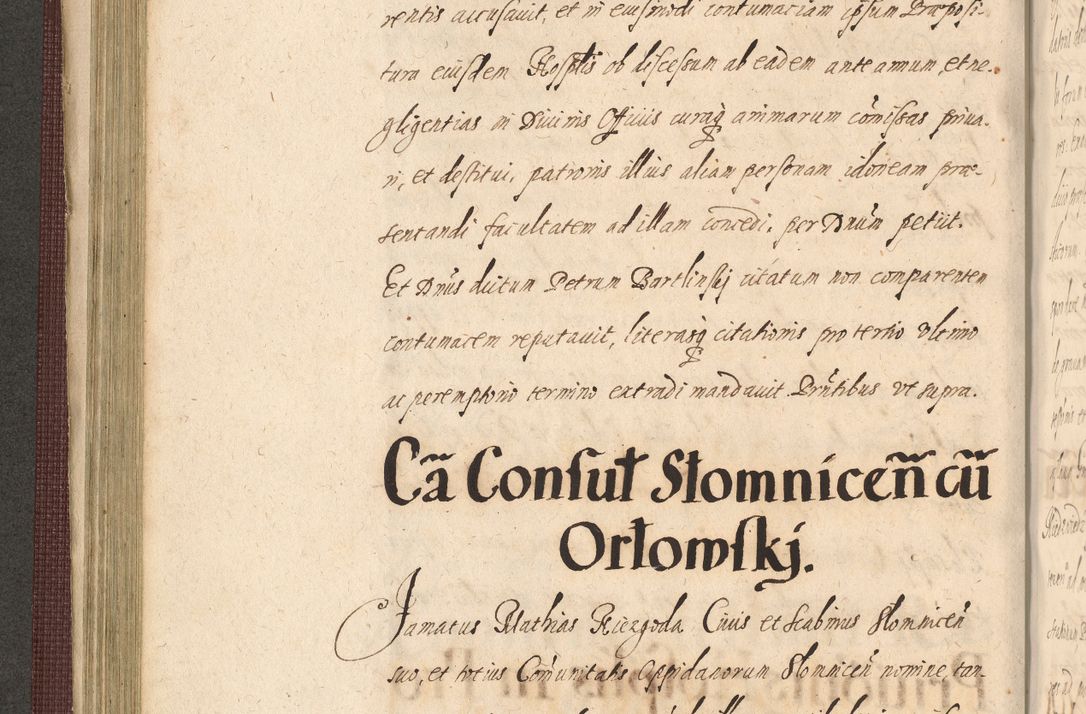 Zdjęcie nr 248 dla obiektu archiwalnego: Acta actorum causarum obligationum institutionum, decretorum, constitutionum, quietonum, resignonum, cessionum, accaeterarum, obseruonum tam iudicialium quam extraiudicialium coram Admondo Reverendo Domino Joanne Zerzynski Canonico, Vicario in Spiritualibus et Officiali generali Cracoviensis Iudice deputati per Illustrissimum ac Reverendissimum Dominum Martinum Szyszkowski Dei et Apostolice Sedis gratia Episcopum Cracoviensis ad Annum Domini Millesimum Sexcentesimum Decimum Septimum Indicatione quindecima Pontificus SS. D. N. D. Pauli Divina providentia Papae V. foeliciter moderni anno ipsus duodecimo continuantur