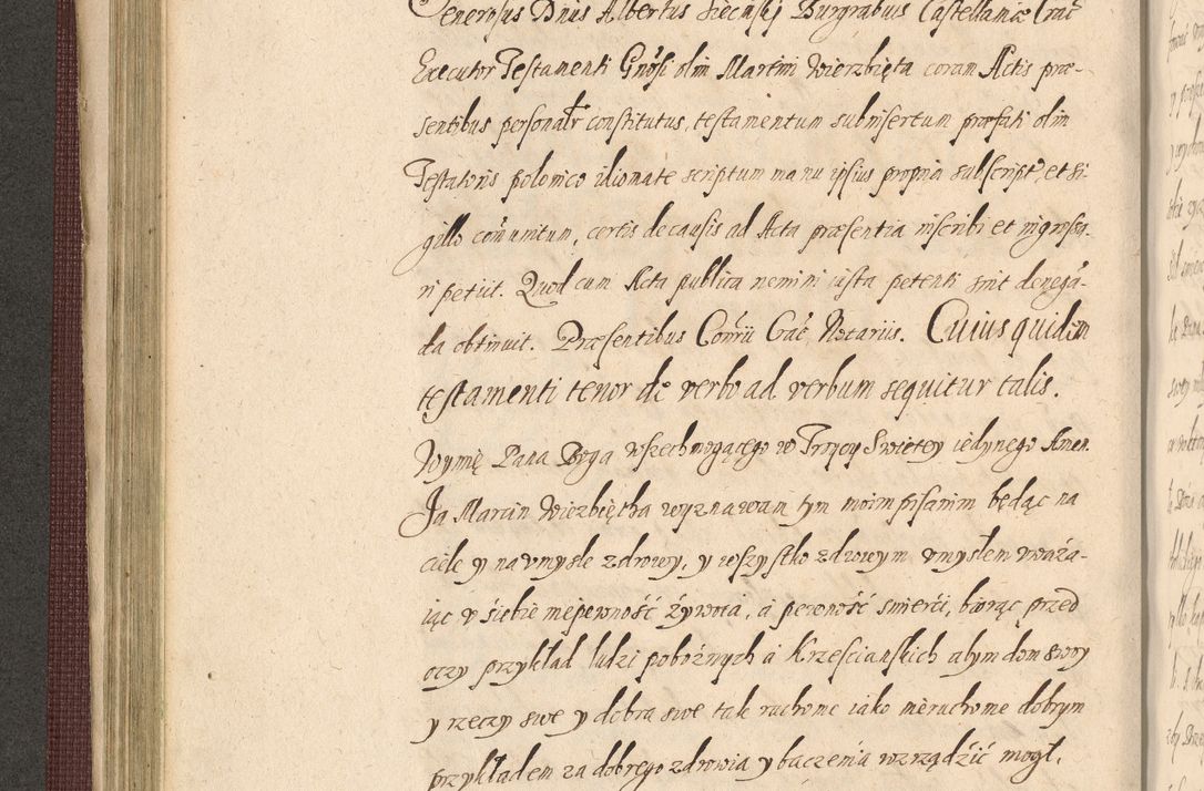 Zdjęcie nr 228 dla obiektu archiwalnego: Acta actorum causarum obligationum institutionum, decretorum, constitutionum, quietonum, resignonum, cessionum, accaeterarum, obseruonum tam iudicialium quam extraiudicialium coram Admondo Reverendo Domino Joanne Zerzynski Canonico, Vicario in Spiritualibus et Officiali generali Cracoviensis Iudice deputati per Illustrissimum ac Reverendissimum Dominum Martinum Szyszkowski Dei et Apostolice Sedis gratia Episcopum Cracoviensis ad Annum Domini Millesimum Sexcentesimum Decimum Septimum Indicatione quindecima Pontificus SS. D. N. D. Pauli Divina providentia Papae V. foeliciter moderni anno ipsus duodecimo continuantur