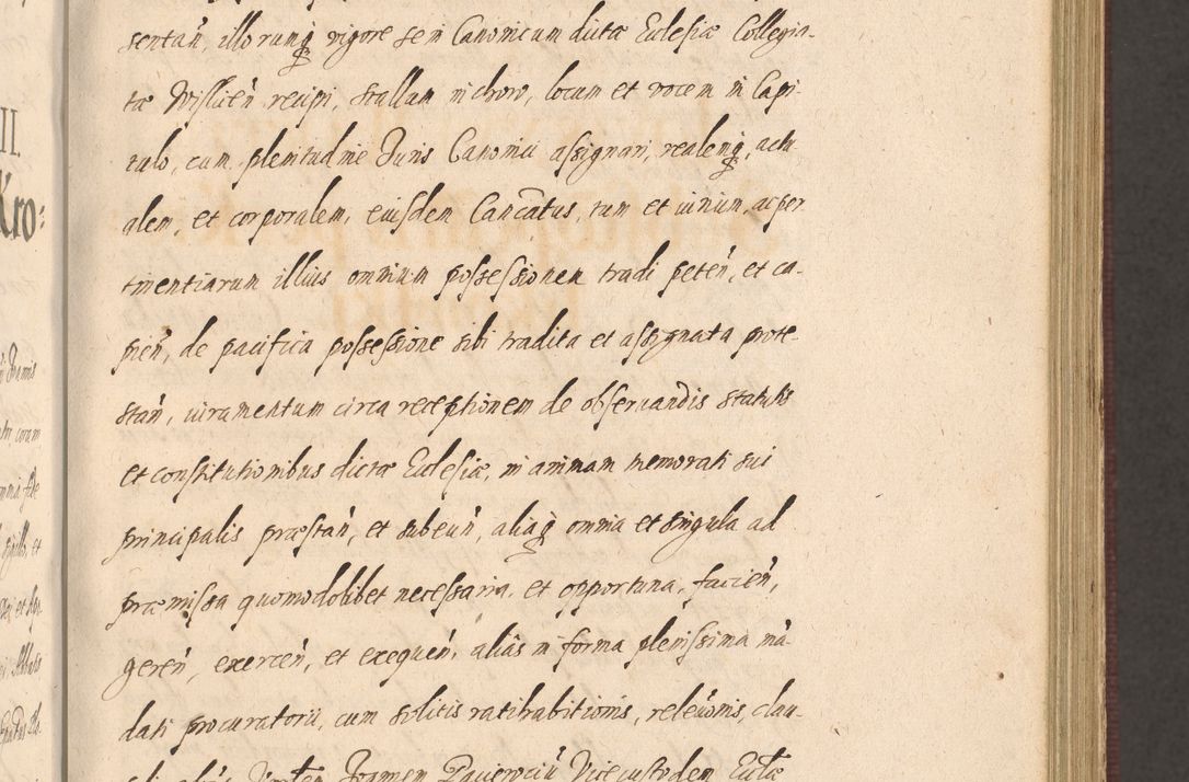 Zdjęcie nr 227 dla obiektu archiwalnego: Acta actorum causarum obligationum institutionum, decretorum, constitutionum, quietonum, resignonum, cessionum, accaeterarum, obseruonum tam iudicialium quam extraiudicialium coram Admondo Reverendo Domino Joanne Zerzynski Canonico, Vicario in Spiritualibus et Officiali generali Cracoviensis Iudice deputati per Illustrissimum ac Reverendissimum Dominum Martinum Szyszkowski Dei et Apostolice Sedis gratia Episcopum Cracoviensis ad Annum Domini Millesimum Sexcentesimum Decimum Septimum Indicatione quindecima Pontificus SS. D. N. D. Pauli Divina providentia Papae V. foeliciter moderni anno ipsus duodecimo continuantur
