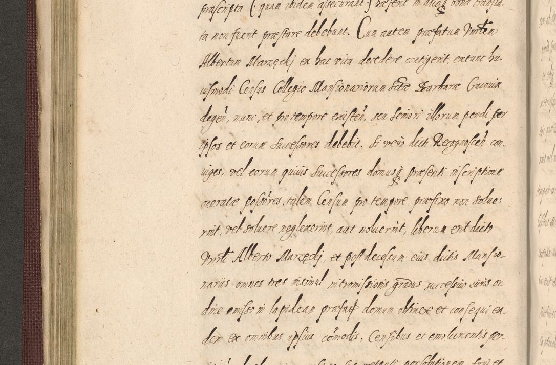 Zdjęcie nr 222 dla obiektu archiwalnego: Acta actorum causarum obligationum institutionum, decretorum, constitutionum, quietonum, resignonum, cessionum, accaeterarum, obseruonum tam iudicialium quam extraiudicialium coram Admondo Reverendo Domino Joanne Zerzynski Canonico, Vicario in Spiritualibus et Officiali generali Cracoviensis Iudice deputati per Illustrissimum ac Reverendissimum Dominum Martinum Szyszkowski Dei et Apostolice Sedis gratia Episcopum Cracoviensis ad Annum Domini Millesimum Sexcentesimum Decimum Septimum Indicatione quindecima Pontificus SS. D. N. D. Pauli Divina providentia Papae V. foeliciter moderni anno ipsus duodecimo continuantur