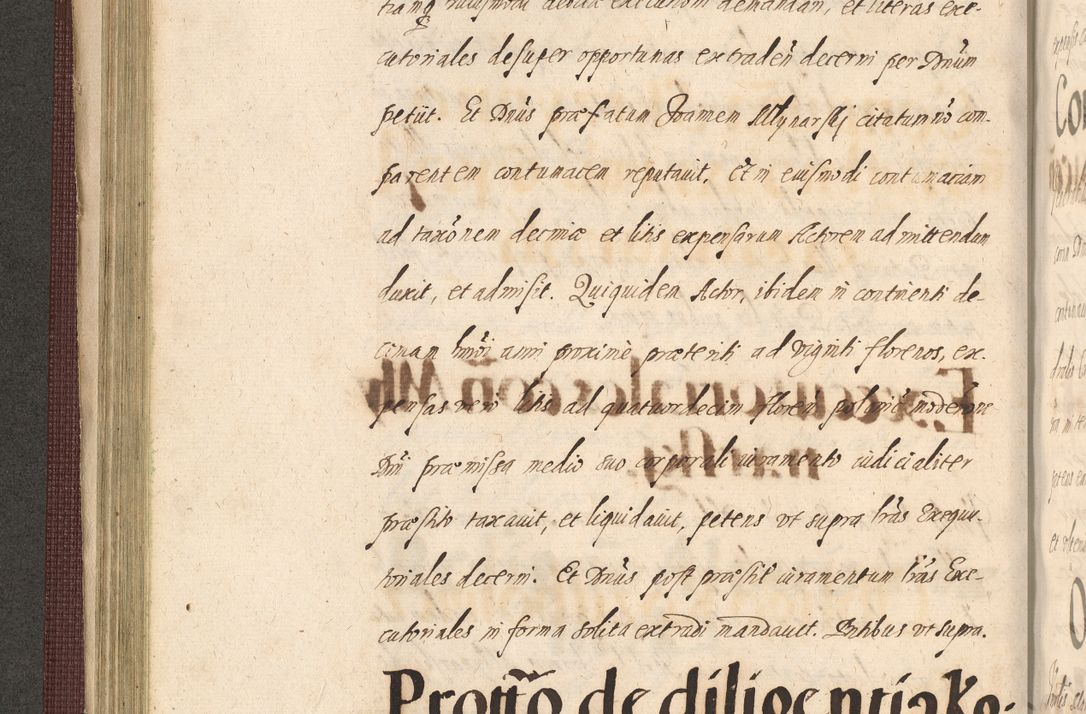 Zdjęcie nr 216 dla obiektu archiwalnego: Acta actorum causarum obligationum institutionum, decretorum, constitutionum, quietonum, resignonum, cessionum, accaeterarum, obseruonum tam iudicialium quam extraiudicialium coram Admondo Reverendo Domino Joanne Zerzynski Canonico, Vicario in Spiritualibus et Officiali generali Cracoviensis Iudice deputati per Illustrissimum ac Reverendissimum Dominum Martinum Szyszkowski Dei et Apostolice Sedis gratia Episcopum Cracoviensis ad Annum Domini Millesimum Sexcentesimum Decimum Septimum Indicatione quindecima Pontificus SS. D. N. D. Pauli Divina providentia Papae V. foeliciter moderni anno ipsus duodecimo continuantur