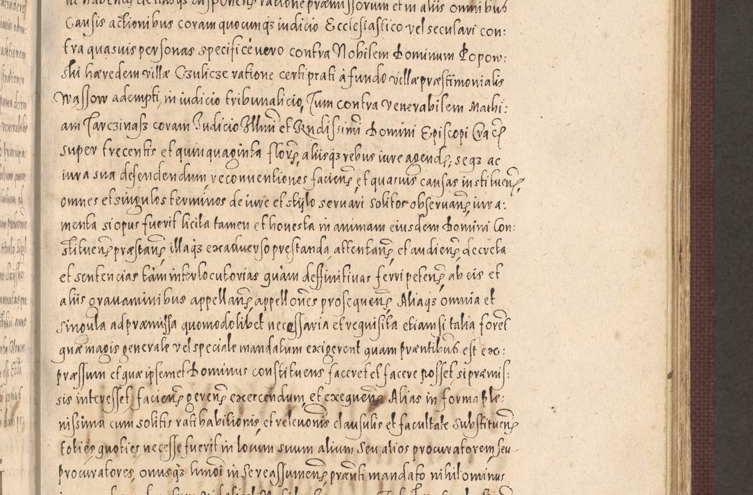 Zdjęcie nr 407 dla obiektu archiwalnego: Acta actorum causarum obligationum institutionum, decretorum, constitutionum, quietonum, resignonum, cessionum, accaeterarum, obseruonum tam iudicialium quam extraiudicialium coram Admondo Reverendo Domino Joanne Zerzynski Canonico, Vicario in Spiritualibus et Officiali generali Cracoviensis Iudice deputati per Illustrissimum ac Reverendissimum Dominum Martinum Szyszkowski Dei et Apostolice Sedis gratia Episcopum Cracoviensis ad Annum Domini Millesimum Sexcentesimum Decimum Septimum Indicatione quindecima Pontificus SS. D. N. D. Pauli Divina providentia Papae V. foeliciter moderni anno ipsus duodecimo continuantur