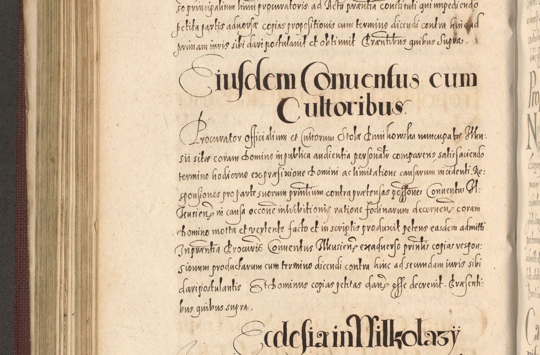 Zdjęcie nr 586 dla obiektu archiwalnego: Acta actorum causarum obligationum institutionum, decretorum, constitutionum, quietonum, resignonum, cessionum, accaeterarum, obseruonum tam iudicialium quam extraiudicialium coram Admondo Reverendo Domino Joanne Zerzynski Canonico, Vicario in Spiritualibus et Officiali generali Cracoviensis Iudice deputati per Illustrissimum ac Reverendissimum Dominum Martinum Szyszkowski Dei et Apostolice Sedis gratia Episcopum Cracoviensis ad Annum Domini Millesimum Sexcentesimum Decimum Septimum Indicatione quindecima Pontificus SS. D. N. D. Pauli Divina providentia Papae V. foeliciter moderni anno ipsus duodecimo continuantur
