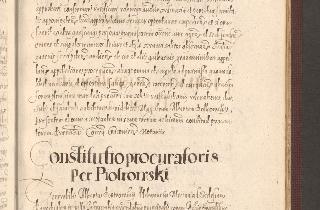 Zdjęcie nr 571 dla obiektu archiwalnego: Acta actorum causarum obligationum institutionum, decretorum, constitutionum, quietonum, resignonum, cessionum, accaeterarum, obseruonum tam iudicialium quam extraiudicialium coram Admondo Reverendo Domino Joanne Zerzynski Canonico, Vicario in Spiritualibus et Officiali generali Cracoviensis Iudice deputati per Illustrissimum ac Reverendissimum Dominum Martinum Szyszkowski Dei et Apostolice Sedis gratia Episcopum Cracoviensis ad Annum Domini Millesimum Sexcentesimum Decimum Septimum Indicatione quindecima Pontificus SS. D. N. D. Pauli Divina providentia Papae V. foeliciter moderni anno ipsus duodecimo continuantur