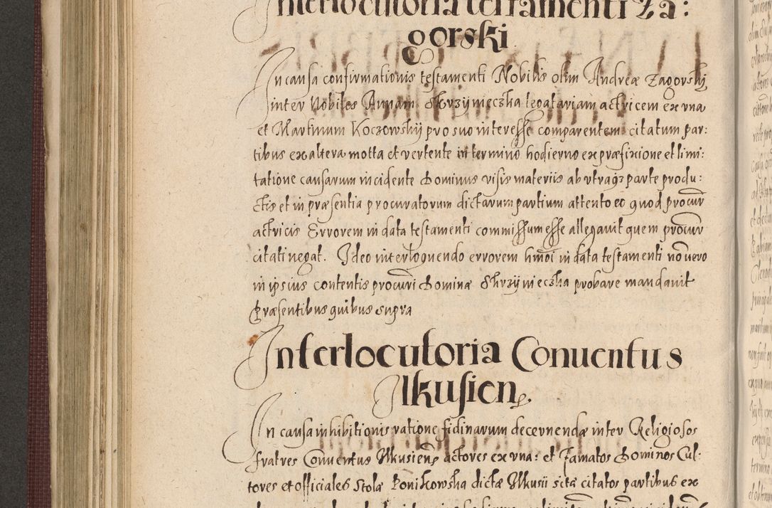 Zdjęcie nr 532 dla obiektu archiwalnego: Acta actorum causarum obligationum institutionum, decretorum, constitutionum, quietonum, resignonum, cessionum, accaeterarum, obseruonum tam iudicialium quam extraiudicialium coram Admondo Reverendo Domino Joanne Zerzynski Canonico, Vicario in Spiritualibus et Officiali generali Cracoviensis Iudice deputati per Illustrissimum ac Reverendissimum Dominum Martinum Szyszkowski Dei et Apostolice Sedis gratia Episcopum Cracoviensis ad Annum Domini Millesimum Sexcentesimum Decimum Septimum Indicatione quindecima Pontificus SS. D. N. D. Pauli Divina providentia Papae V. foeliciter moderni anno ipsus duodecimo continuantur
