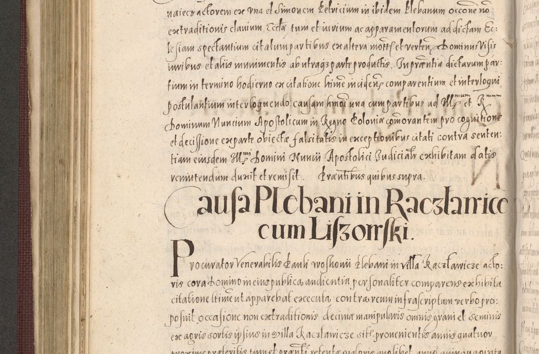 Zdjęcie nr 504 dla obiektu archiwalnego: Acta actorum causarum obligationum institutionum, decretorum, constitutionum, quietonum, resignonum, cessionum, accaeterarum, obseruonum tam iudicialium quam extraiudicialium coram Admondo Reverendo Domino Joanne Zerzynski Canonico, Vicario in Spiritualibus et Officiali generali Cracoviensis Iudice deputati per Illustrissimum ac Reverendissimum Dominum Martinum Szyszkowski Dei et Apostolice Sedis gratia Episcopum Cracoviensis ad Annum Domini Millesimum Sexcentesimum Decimum Septimum Indicatione quindecima Pontificus SS. D. N. D. Pauli Divina providentia Papae V. foeliciter moderni anno ipsus duodecimo continuantur