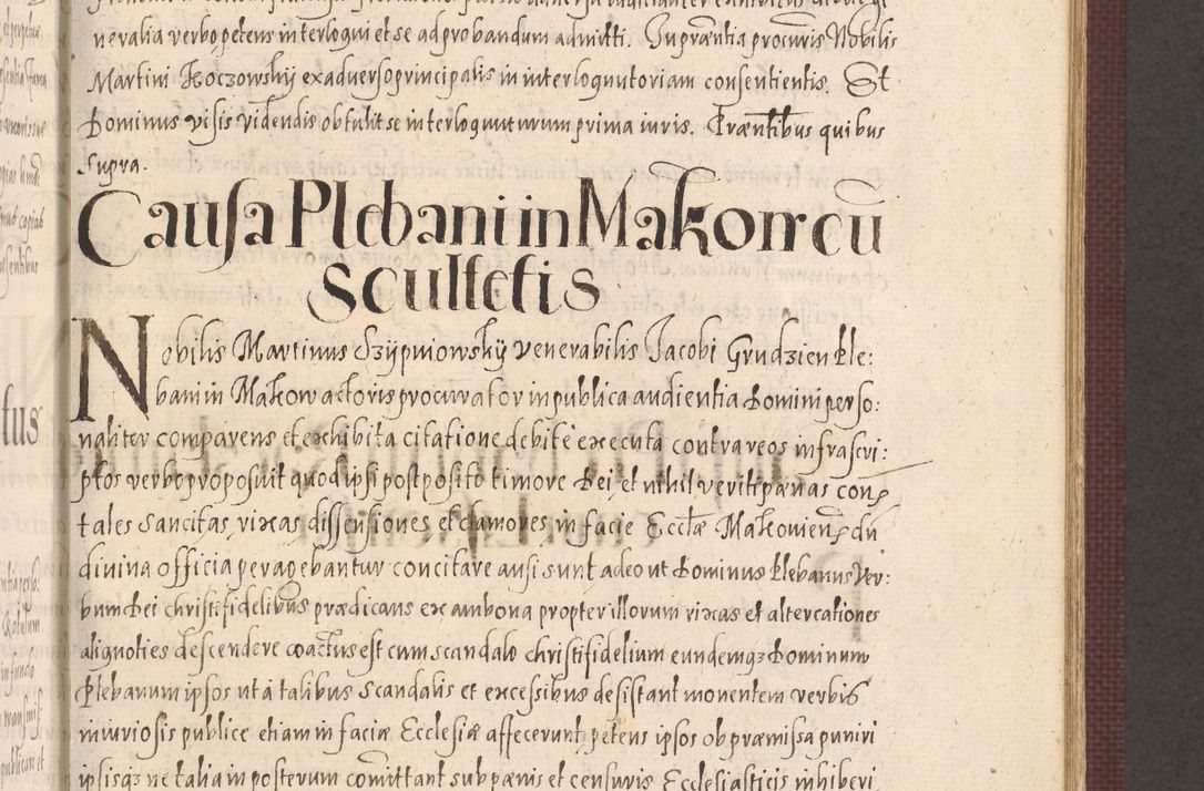 Zdjęcie nr 503 dla obiektu archiwalnego: Acta actorum causarum obligationum institutionum, decretorum, constitutionum, quietonum, resignonum, cessionum, accaeterarum, obseruonum tam iudicialium quam extraiudicialium coram Admondo Reverendo Domino Joanne Zerzynski Canonico, Vicario in Spiritualibus et Officiali generali Cracoviensis Iudice deputati per Illustrissimum ac Reverendissimum Dominum Martinum Szyszkowski Dei et Apostolice Sedis gratia Episcopum Cracoviensis ad Annum Domini Millesimum Sexcentesimum Decimum Septimum Indicatione quindecima Pontificus SS. D. N. D. Pauli Divina providentia Papae V. foeliciter moderni anno ipsus duodecimo continuantur