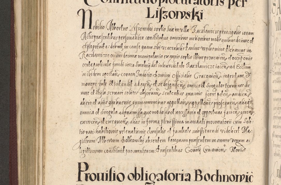 Zdjęcie nr 498 dla obiektu archiwalnego: Acta actorum causarum obligationum institutionum, decretorum, constitutionum, quietonum, resignonum, cessionum, accaeterarum, obseruonum tam iudicialium quam extraiudicialium coram Admondo Reverendo Domino Joanne Zerzynski Canonico, Vicario in Spiritualibus et Officiali generali Cracoviensis Iudice deputati per Illustrissimum ac Reverendissimum Dominum Martinum Szyszkowski Dei et Apostolice Sedis gratia Episcopum Cracoviensis ad Annum Domini Millesimum Sexcentesimum Decimum Septimum Indicatione quindecima Pontificus SS. D. N. D. Pauli Divina providentia Papae V. foeliciter moderni anno ipsus duodecimo continuantur