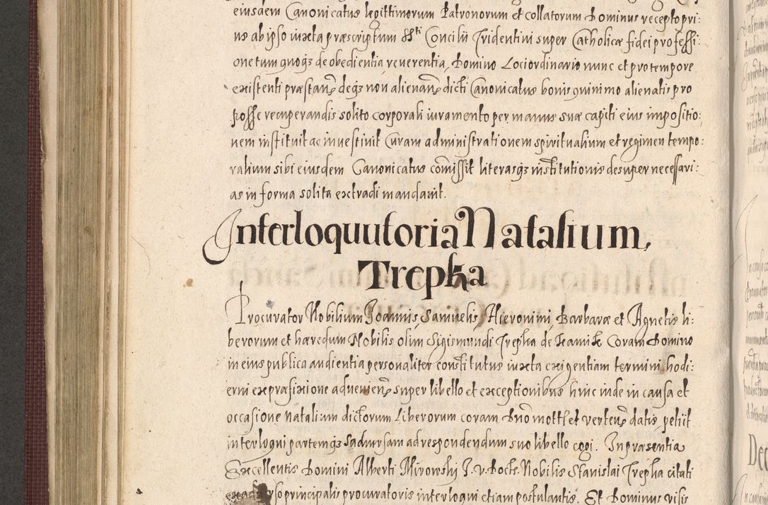 Zdjęcie nr 492 dla obiektu archiwalnego: Acta actorum causarum obligationum institutionum, decretorum, constitutionum, quietonum, resignonum, cessionum, accaeterarum, obseruonum tam iudicialium quam extraiudicialium coram Admondo Reverendo Domino Joanne Zerzynski Canonico, Vicario in Spiritualibus et Officiali generali Cracoviensis Iudice deputati per Illustrissimum ac Reverendissimum Dominum Martinum Szyszkowski Dei et Apostolice Sedis gratia Episcopum Cracoviensis ad Annum Domini Millesimum Sexcentesimum Decimum Septimum Indicatione quindecima Pontificus SS. D. N. D. Pauli Divina providentia Papae V. foeliciter moderni anno ipsus duodecimo continuantur