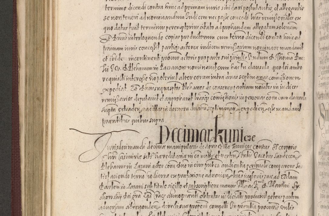 Zdjęcie nr 488 dla obiektu archiwalnego: Acta actorum causarum obligationum institutionum, decretorum, constitutionum, quietonum, resignonum, cessionum, accaeterarum, obseruonum tam iudicialium quam extraiudicialium coram Admondo Reverendo Domino Joanne Zerzynski Canonico, Vicario in Spiritualibus et Officiali generali Cracoviensis Iudice deputati per Illustrissimum ac Reverendissimum Dominum Martinum Szyszkowski Dei et Apostolice Sedis gratia Episcopum Cracoviensis ad Annum Domini Millesimum Sexcentesimum Decimum Septimum Indicatione quindecima Pontificus SS. D. N. D. Pauli Divina providentia Papae V. foeliciter moderni anno ipsus duodecimo continuantur