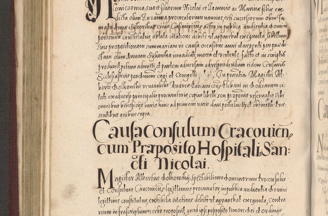 Zdjęcie nr 478 dla obiektu archiwalnego: Acta actorum causarum obligationum institutionum, decretorum, constitutionum, quietonum, resignonum, cessionum, accaeterarum, obseruonum tam iudicialium quam extraiudicialium coram Admondo Reverendo Domino Joanne Zerzynski Canonico, Vicario in Spiritualibus et Officiali generali Cracoviensis Iudice deputati per Illustrissimum ac Reverendissimum Dominum Martinum Szyszkowski Dei et Apostolice Sedis gratia Episcopum Cracoviensis ad Annum Domini Millesimum Sexcentesimum Decimum Septimum Indicatione quindecima Pontificus SS. D. N. D. Pauli Divina providentia Papae V. foeliciter moderni anno ipsus duodecimo continuantur