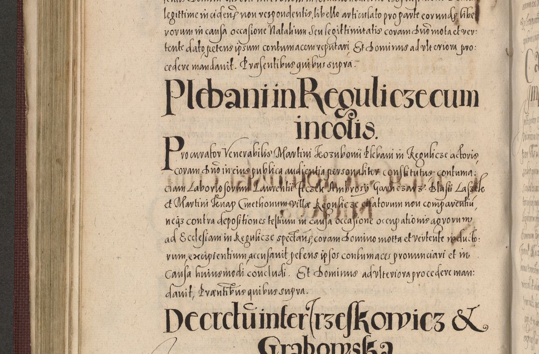 Zdjęcie nr 480 dla obiektu archiwalnego: Acta actorum causarum obligationum institutionum, decretorum, constitutionum, quietonum, resignonum, cessionum, accaeterarum, obseruonum tam iudicialium quam extraiudicialium coram Admondo Reverendo Domino Joanne Zerzynski Canonico, Vicario in Spiritualibus et Officiali generali Cracoviensis Iudice deputati per Illustrissimum ac Reverendissimum Dominum Martinum Szyszkowski Dei et Apostolice Sedis gratia Episcopum Cracoviensis ad Annum Domini Millesimum Sexcentesimum Decimum Septimum Indicatione quindecima Pontificus SS. D. N. D. Pauli Divina providentia Papae V. foeliciter moderni anno ipsus duodecimo continuantur